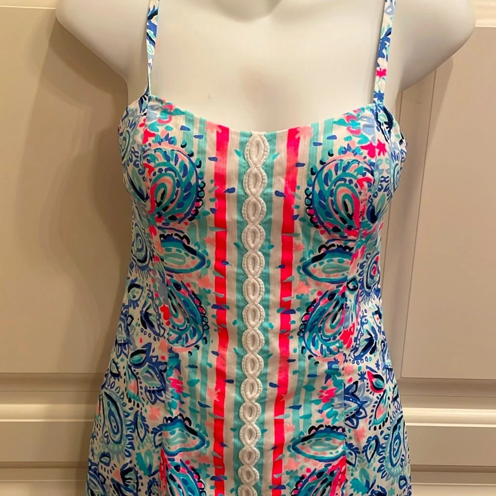 Lilly Pulitzer Shelli embroidered sundress sz 0 - Picture 4 of 8